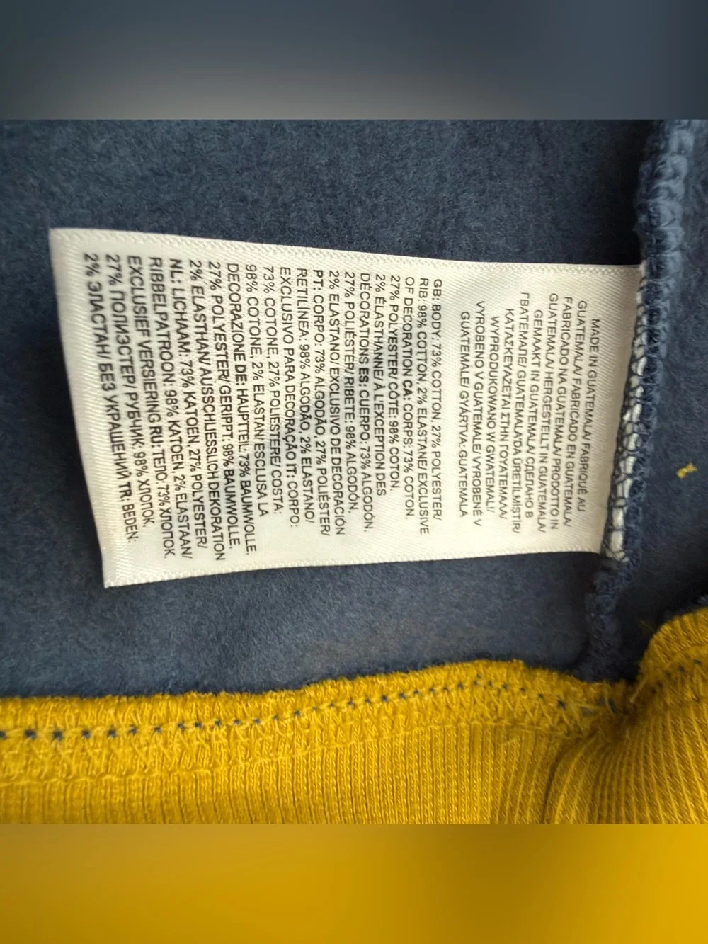 NWT The North Face Men’s Blue & Olive Colorblock Hoodie Size large